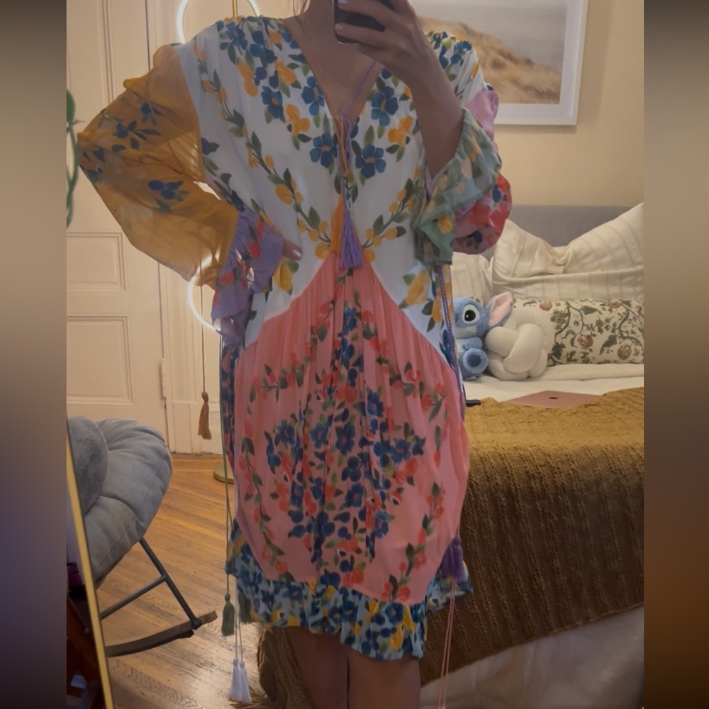 FARM Rio Colorful Floral Mini Dress